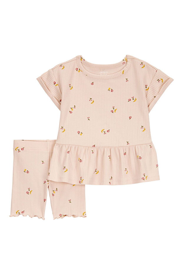 Kız Bebek Şortlu Set - 1