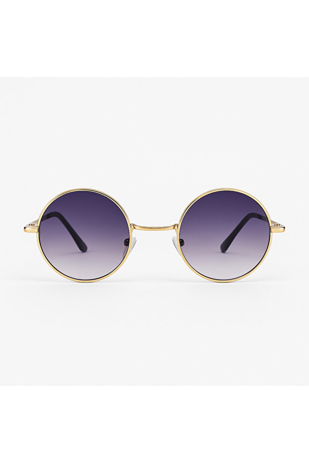 Mereya Gradient Glass Gold Frame Vintage & Retro Unisex Sunglasses