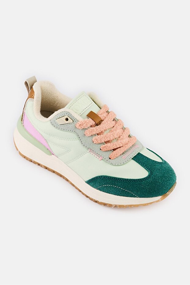 Women Lace Up Casual Shoes, Multicolor