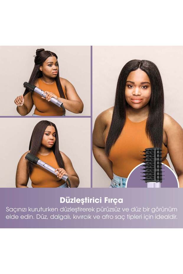 FlexStyle 5-in-1 Saç Kurutma & Şekillendirme Sistemi - Lila - 7