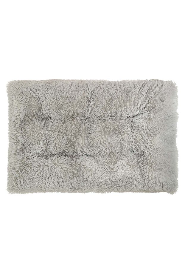 Orthopedic dog bed, rectangular, removable cover, 115x80x6 cm, gray - 1