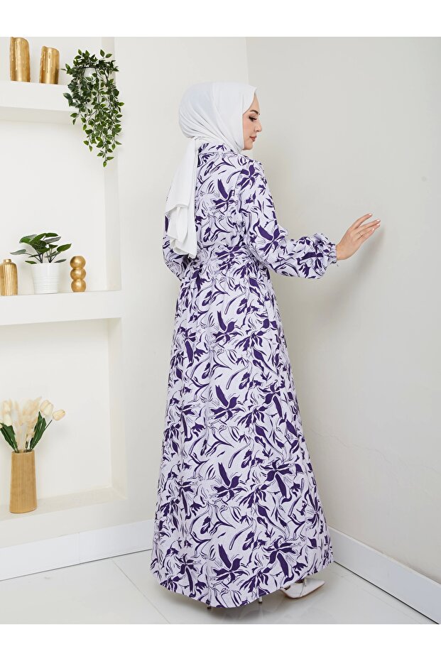 Rochie mov en-gros / E0132 - 3