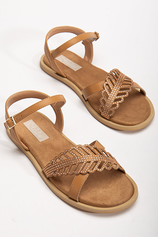 Rahat Tasarım Taba Sandalet - 2