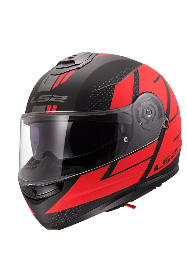 STROBE 2 CODE MAT SİYAH-KIRMIZI KASK - 2