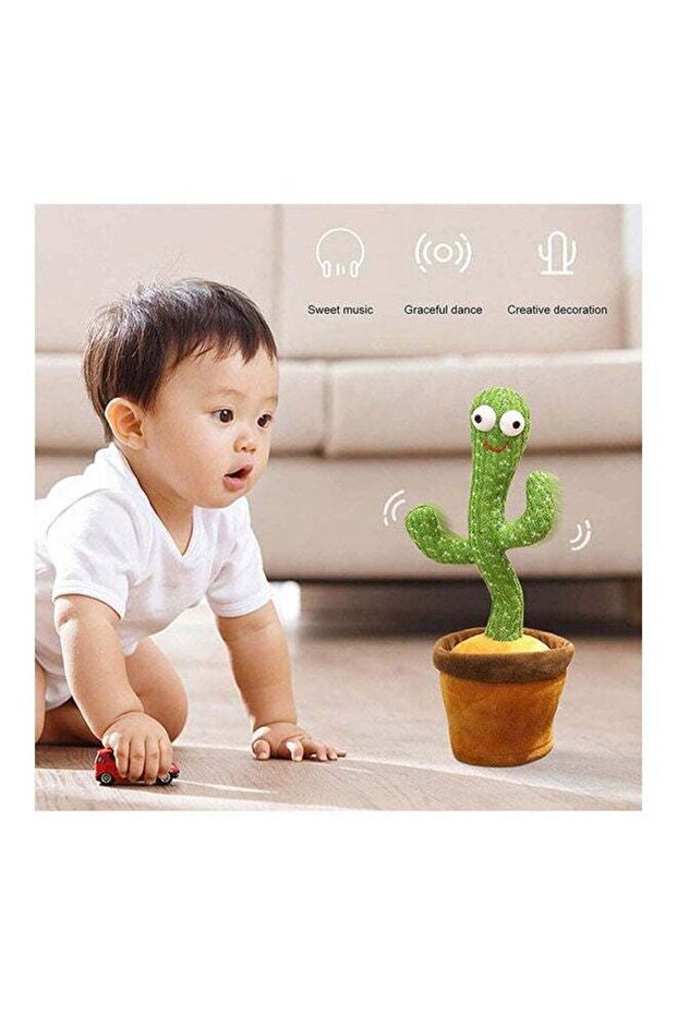 The Original Dancing Cactus with Arab Songs, Repeat Speech And USB Charging