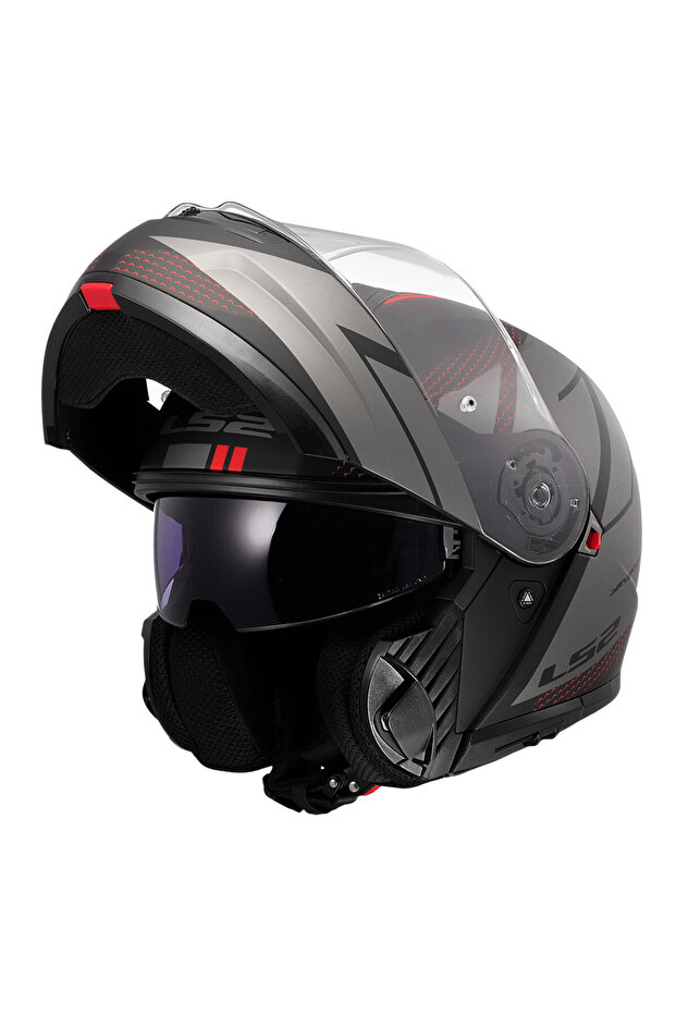 STROBE 2 CODE MAT SİYAH-GRİ KASK - 5