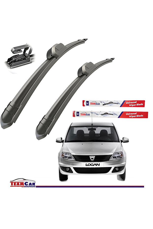 Wipers Dacia Logan I (20042012) Flat - Front set - 1