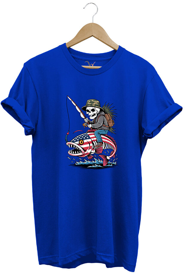 T-Shirt - Blue - Regular fit