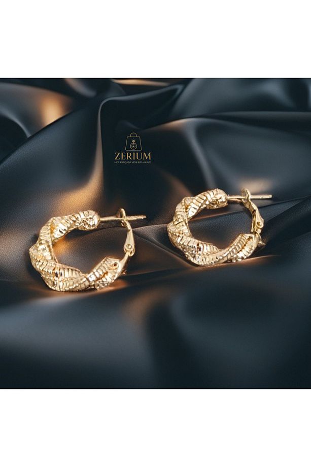 Hasır Doku Şıklığı – Premium Kadın Küpe - 1