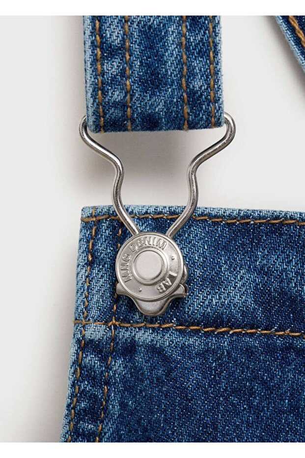 Kısa kot jile elbise - 5