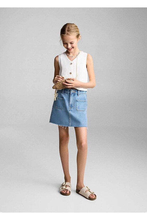 Kısa denim etek - 2