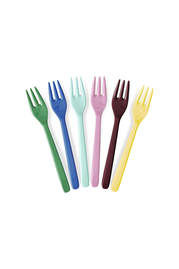 Melamin Tatlı Çatalı - 6'lı Set - 1