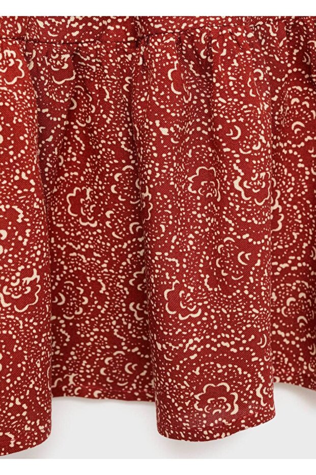 Desenli kısa etek - 5