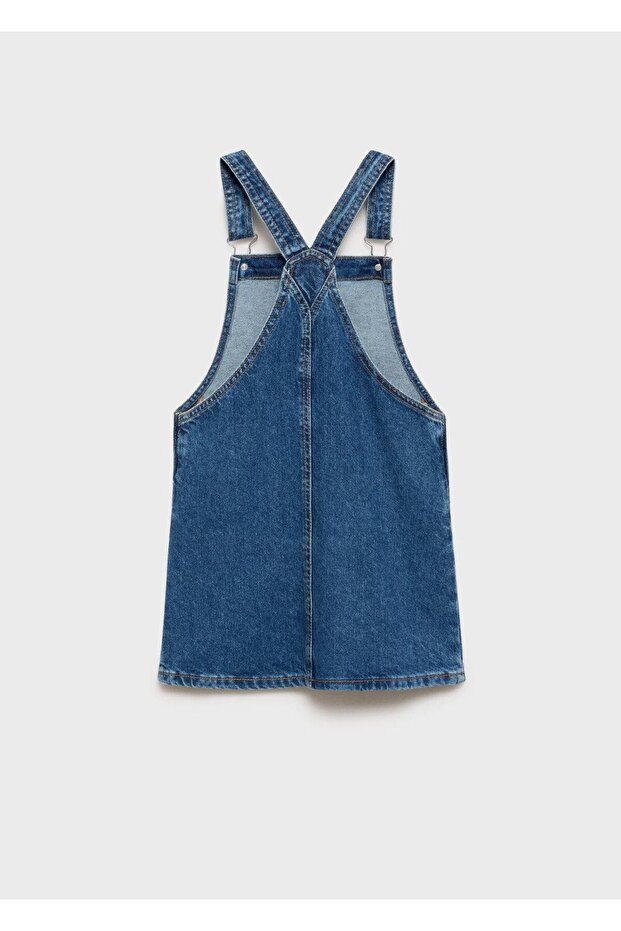 Kısa kot jile elbise - 4