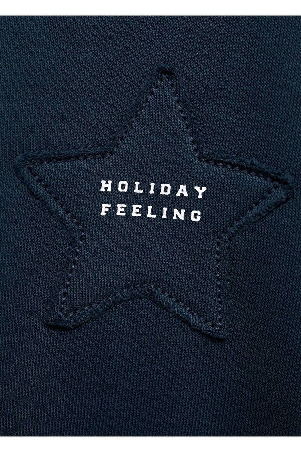 Yıldız işlemeli sweatshirt - 3