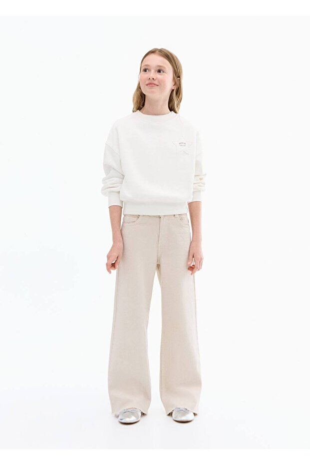 Yıldız işlemeli sweatshirt - 2