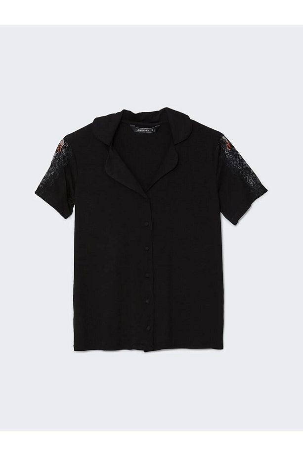 LCW DREAM Gömlek Yaka Kadın Şortlu Pijama Takımı (S5) - 6
