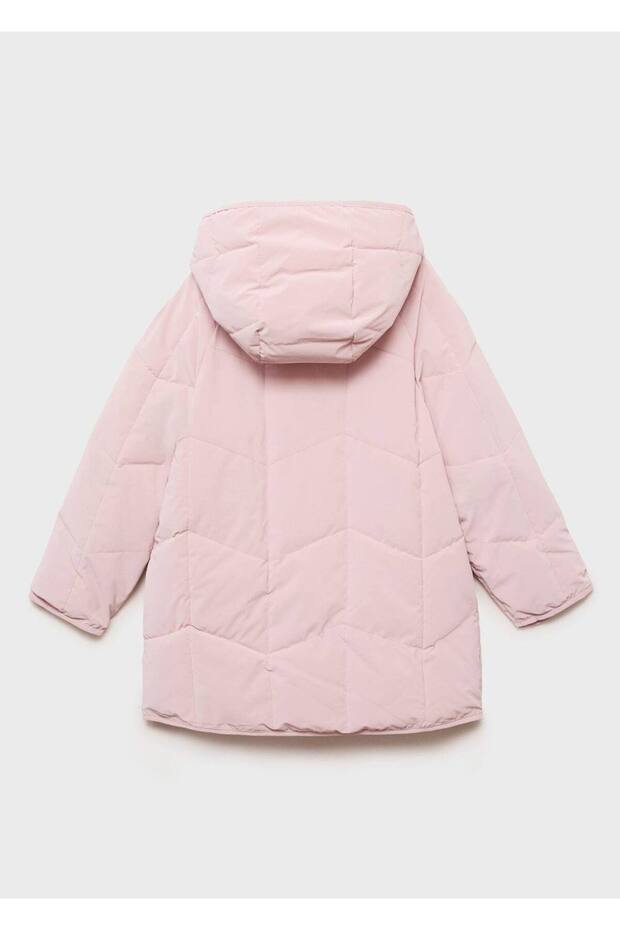 Kapüşonlu kapitone anorak - 4