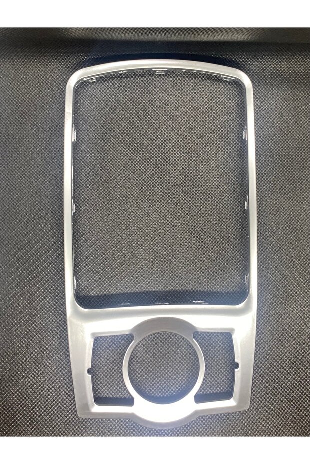 إطار وحدة التحكم الأمامية MMI مطلي بالكروم الفضي متوافق مع A6 S6 2005-2012