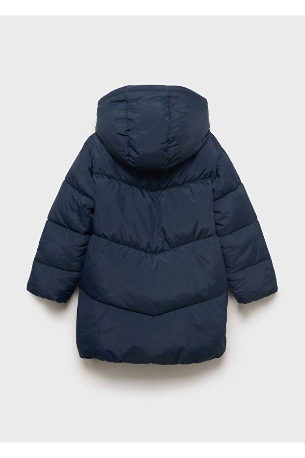 Kapüşonlu kapitone anorak - 4