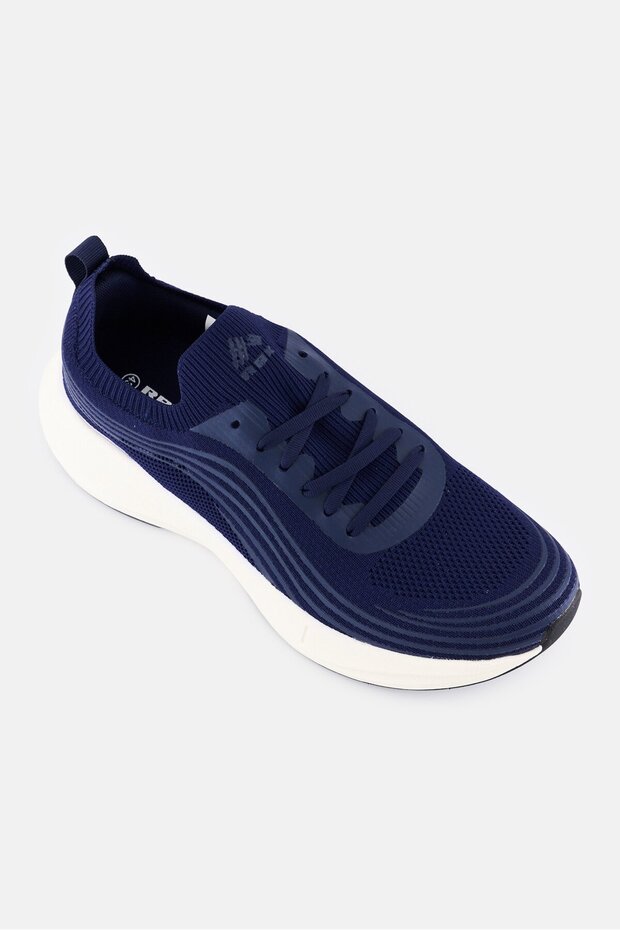 Men Lace Up Outdoor Shoes, Navy