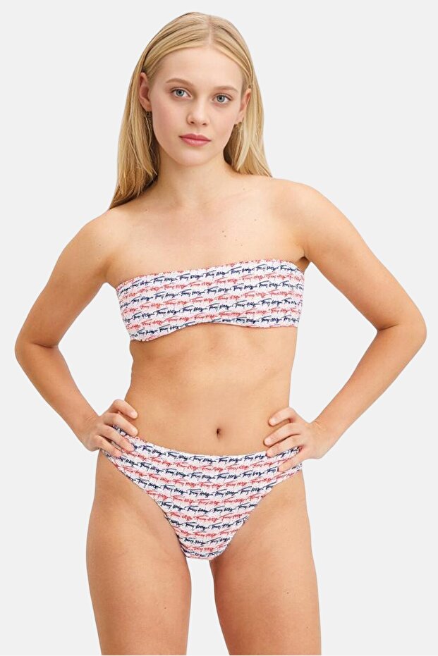 Women Allover Print Bikini Bottom, Multicolor