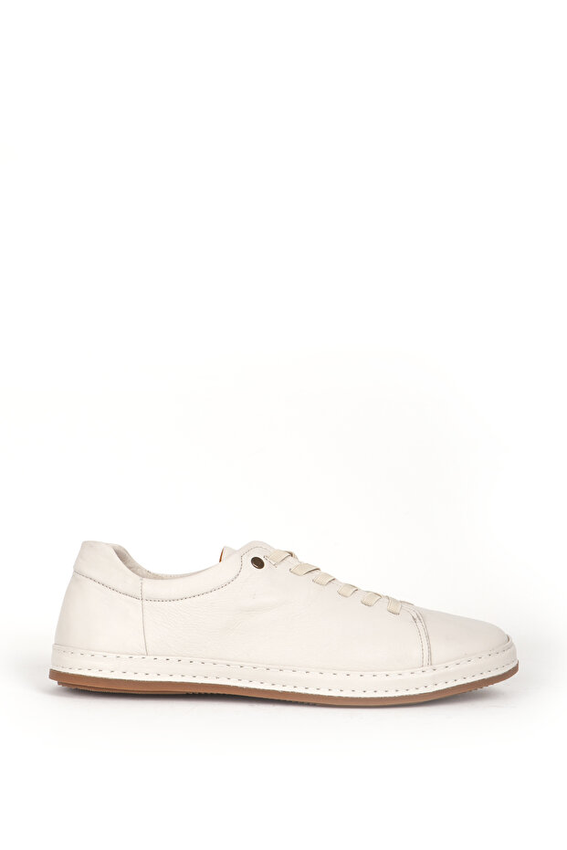 Dericlub Men's Lace-Up Comfort Casual Shoes Real Leather Fr 245531 Beige