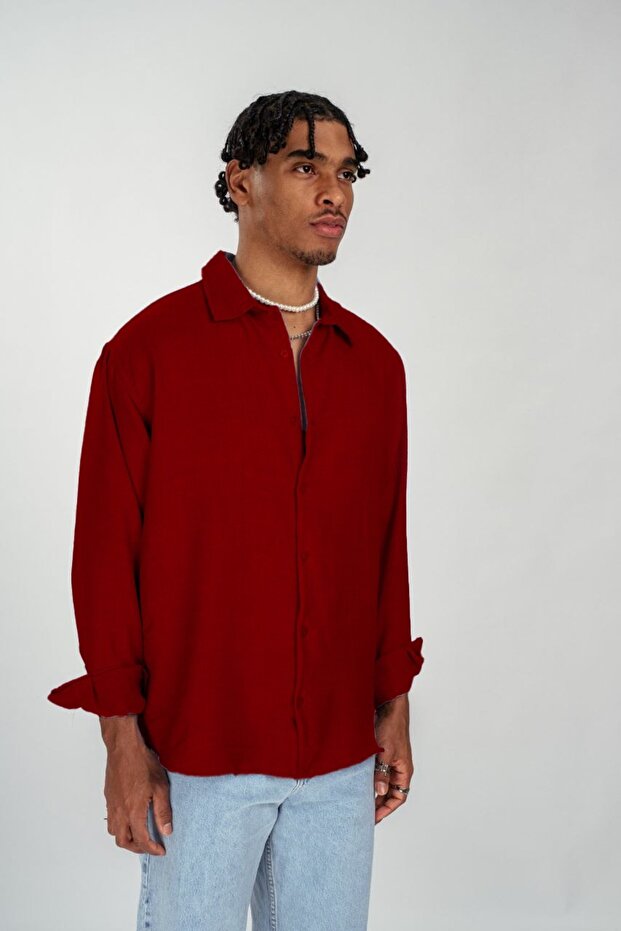 Oversize Erkek Gömlek - 3