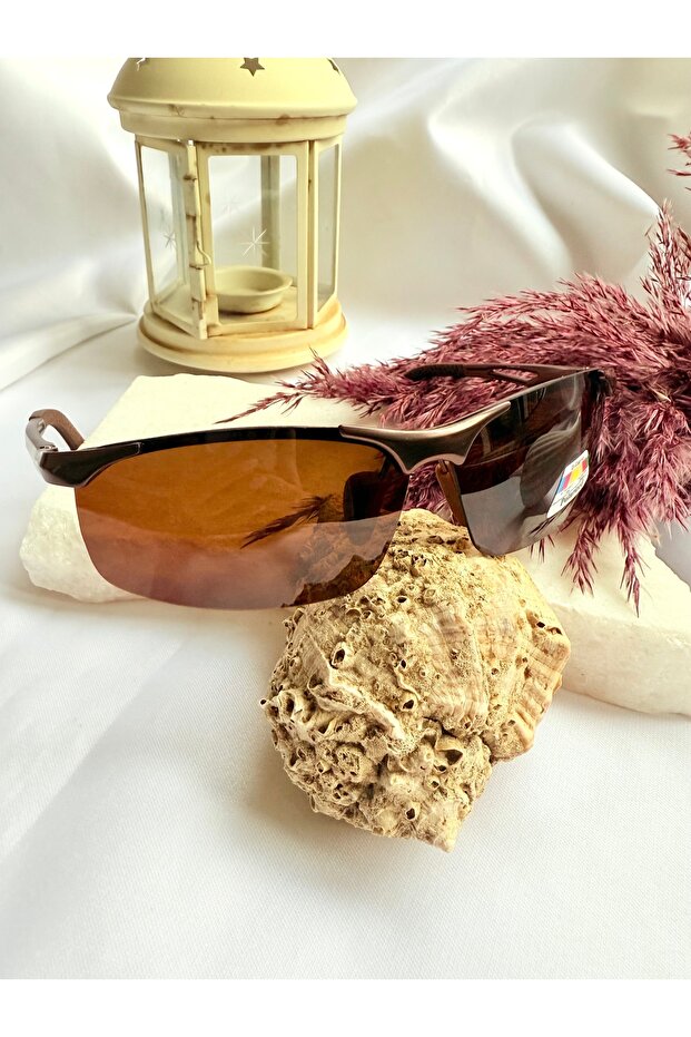 Rast Rectangular Brown Men's Sunglasses - 6