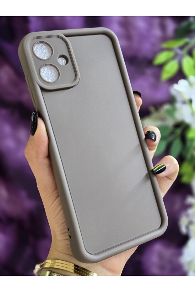 Samsung Galaxy A04 Compatible Shockproof Matte Brown Case with Corner Support - 4