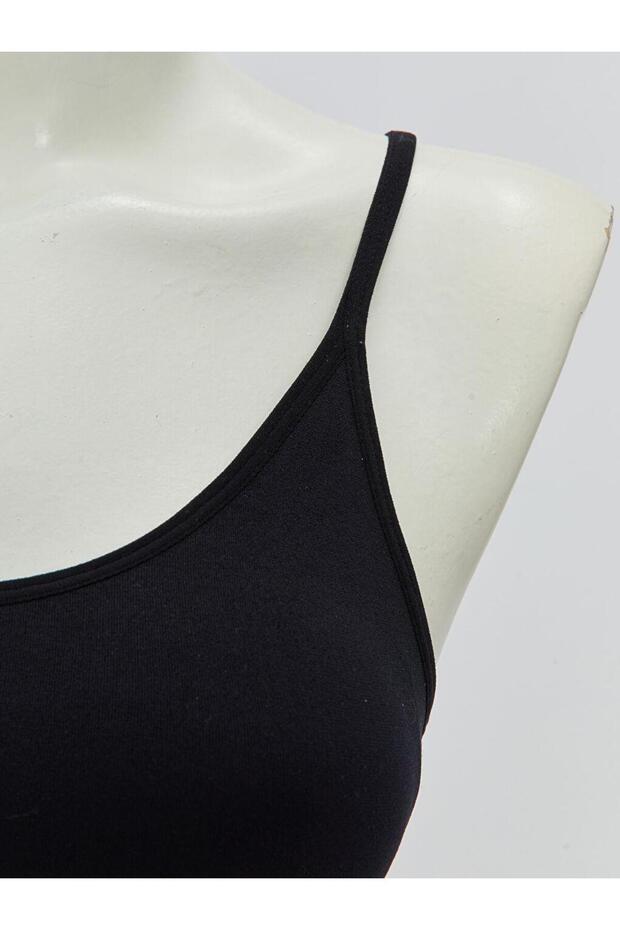 Plain Sports Bra Without Underwire Without Padding (W2) - 3