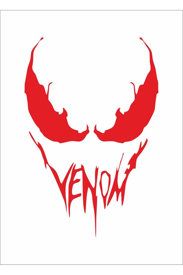 Venom Written Vehicle, Car, Auto, Motorcycle, Helmet, Laptop, Glass Sticker 24X16 cm