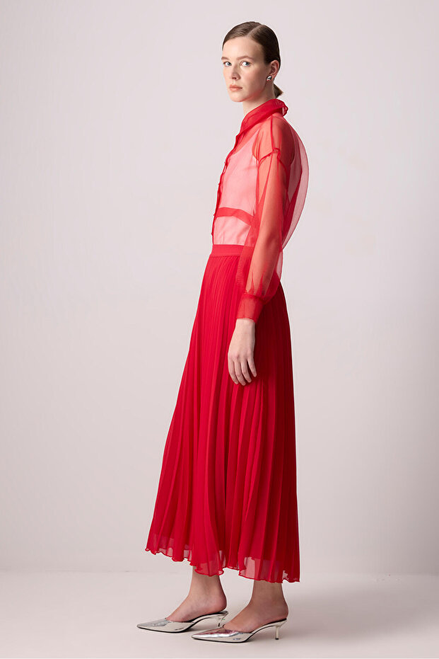 PİLİSELİ ŞİFON ETEK - 4