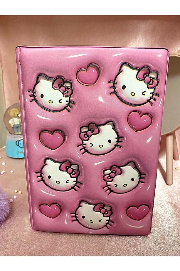 Hello Kitty Kabartmalı Yumuşak Kapak Defter - 2