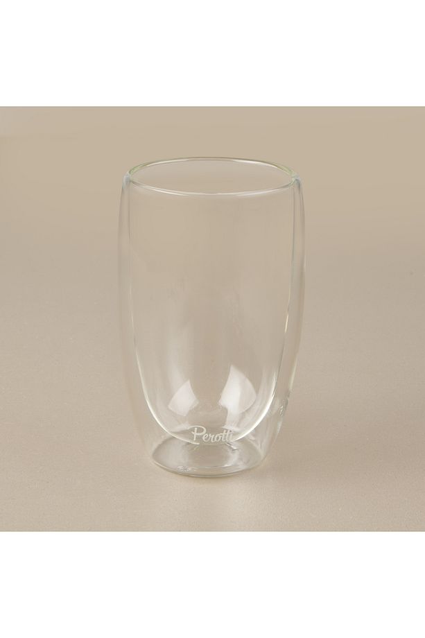 Çift Cidarlı Latte Bardağı - Şeffaf - 450 ml - 3