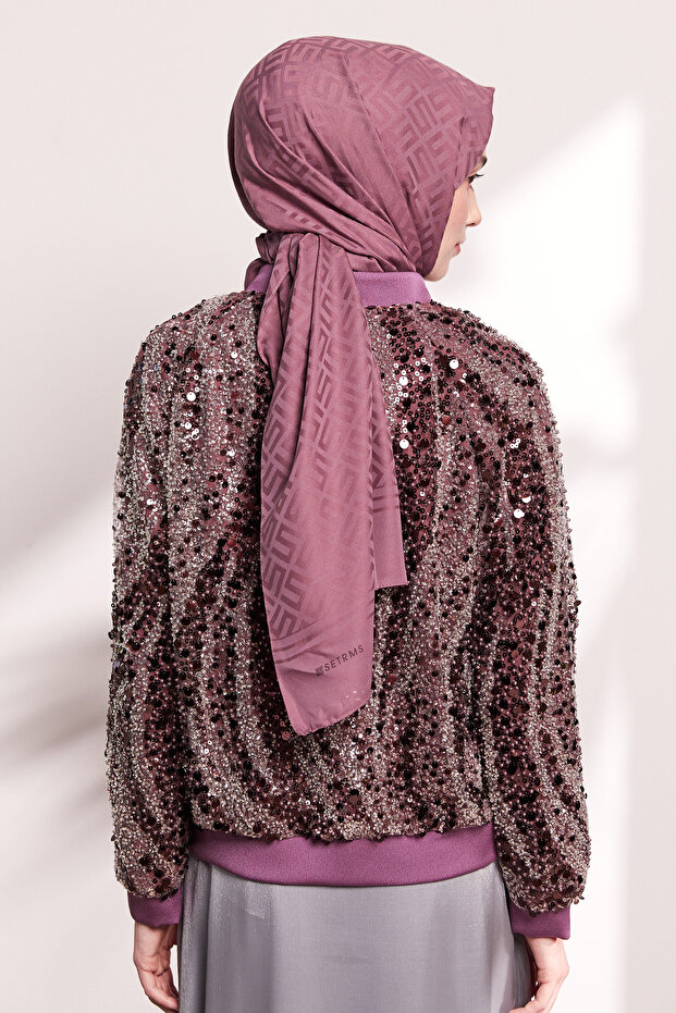 Işıltılı Bomber Ceket - 5