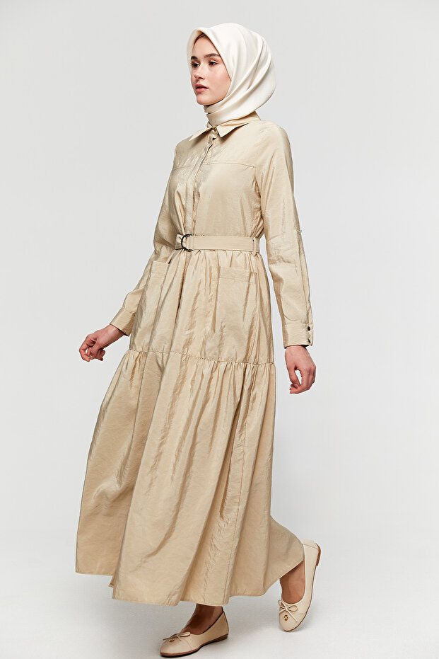 Kemerli Paraşü Elbise - 3