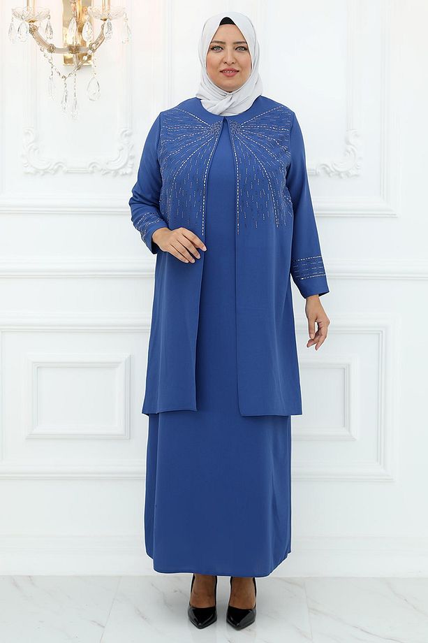 Şükran Abiye Elbise İndigoISR920 - 1