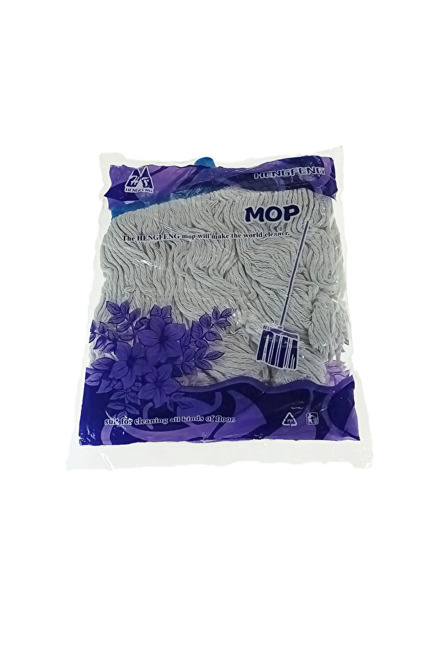 Flat mop refill, with universal thread, white, 400 g - 5