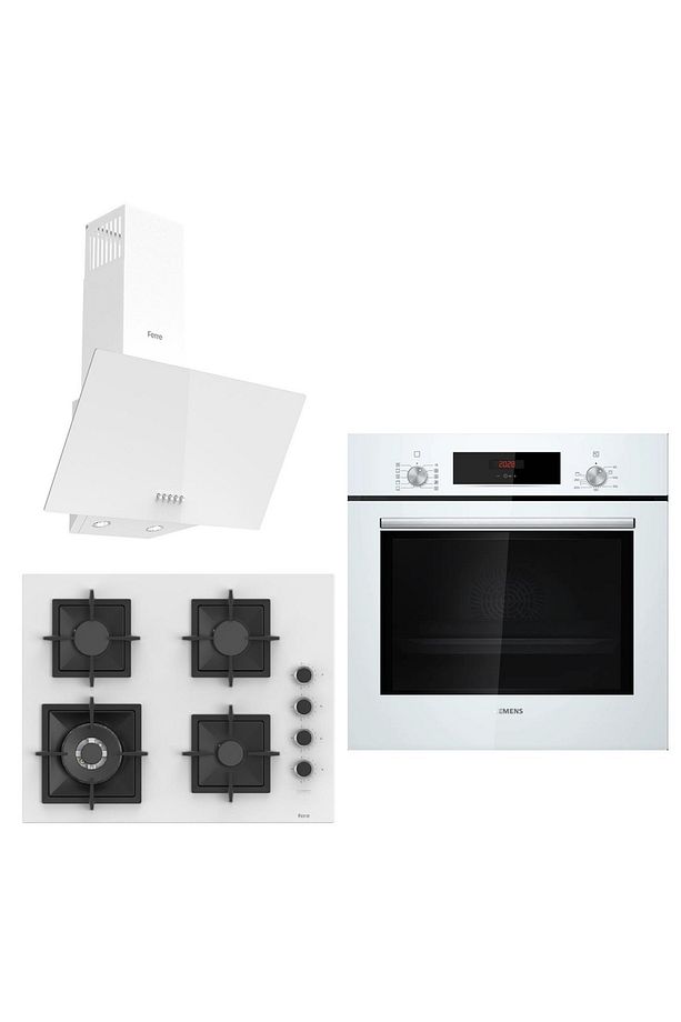 &Ferre Podence Wok Bek -Döküm Izgara 3 lü Ankastre Set (HB012FBW1T - SC406 -D087 ) 65 cm Ocak - 1