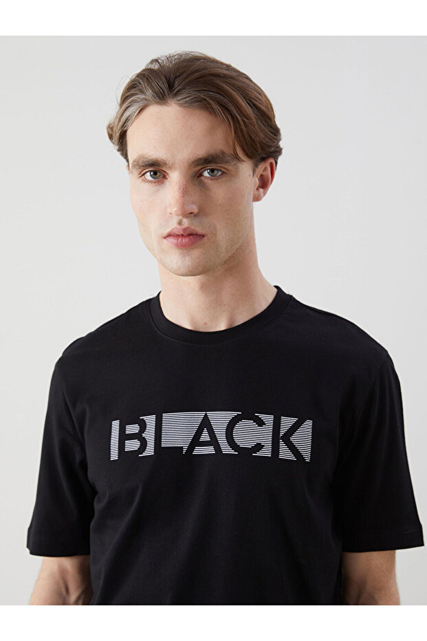 Xside Crew Neck Printed Combed Cotton Men's T-Shirt