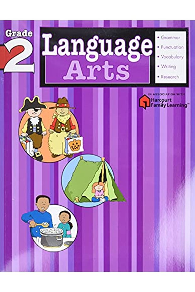 Language Arts: Grade 2 (Flash Kids Harcourt Family Learning)