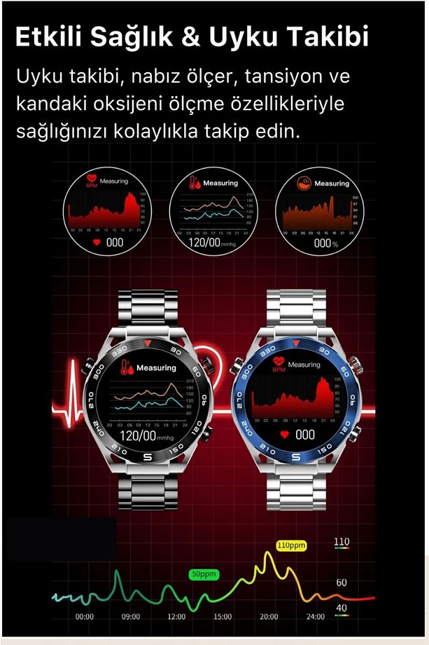 Yeni Nesil SK4 Ultimate Amoled HD Oval Ekran Spor Sağlık Sensörlü IOS Android Uyumlu Akıllı Saat - 6