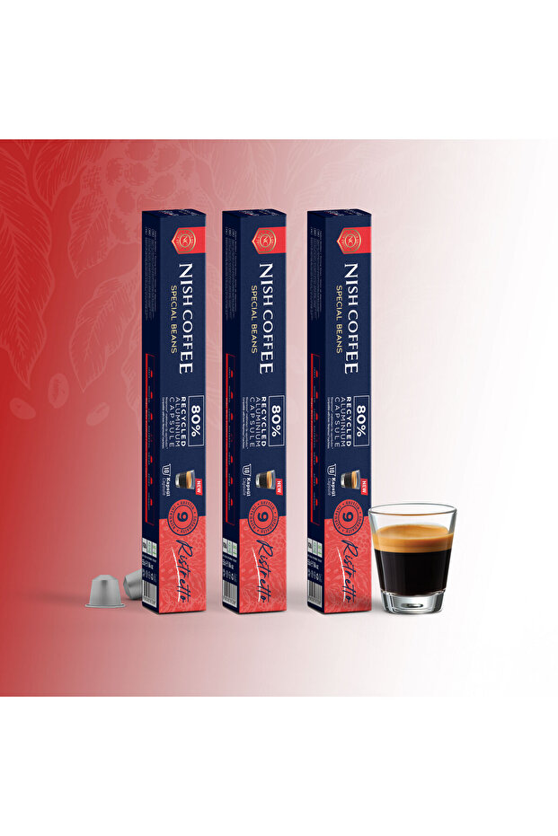 Kapsül Kahve 10 Ristretto 3'lü Set (Nespresso Uyumlu)-30 Adet - 5