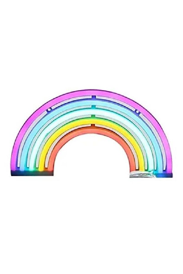 Led Rainbow Neon Sign Light Multicolour 30x16.5cm