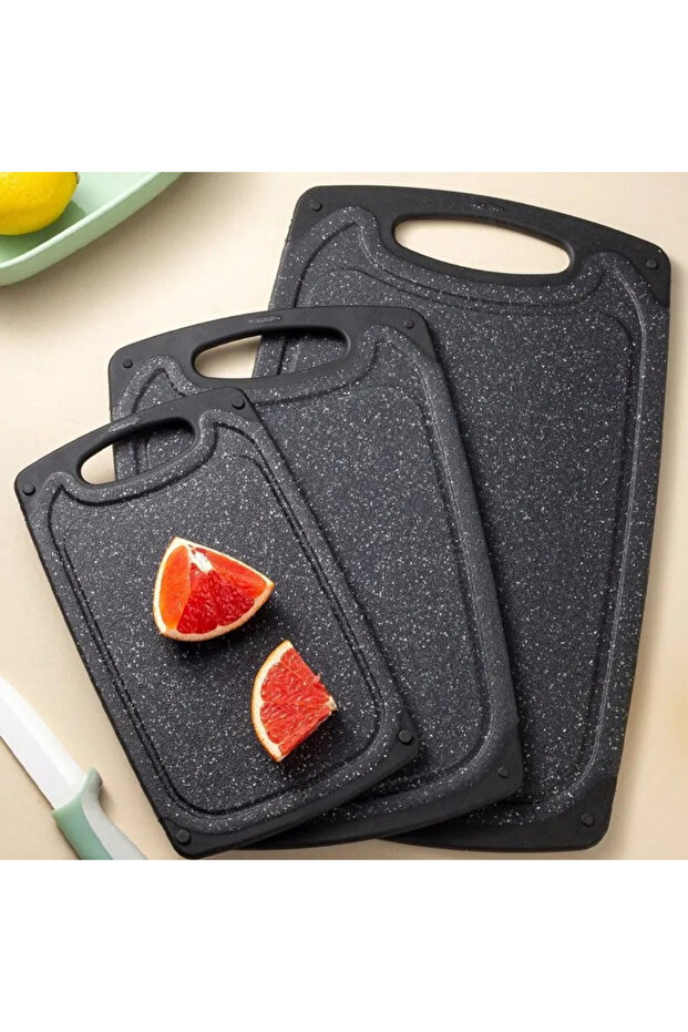 Set 3 tocătoare, Negru - 5