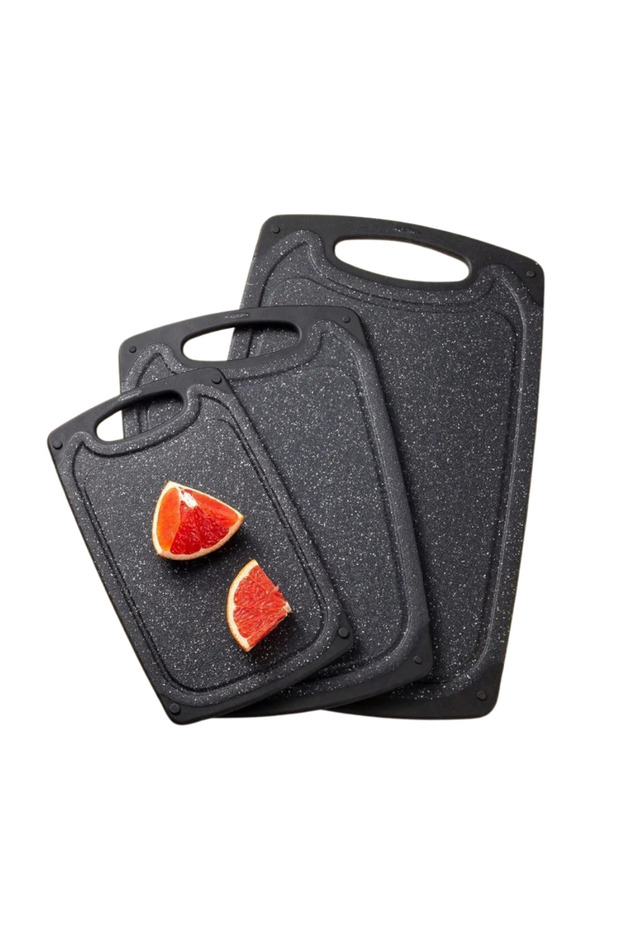 Set 3 tocătoare, Negru - 1