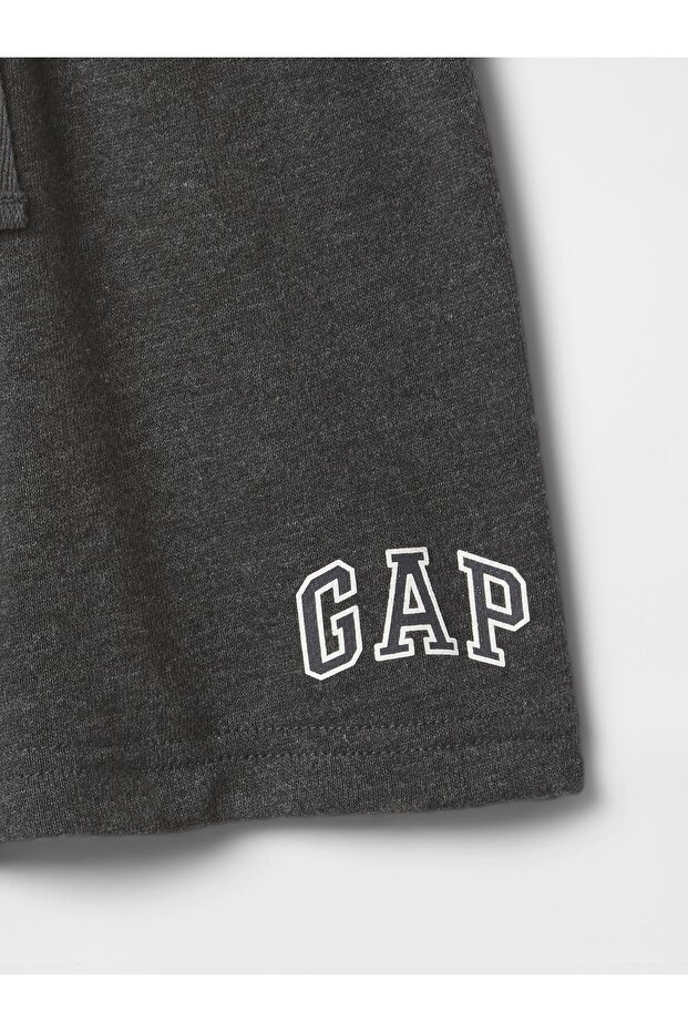Erkek Bebek Gri Gap Logo Pull-On Şort - 2