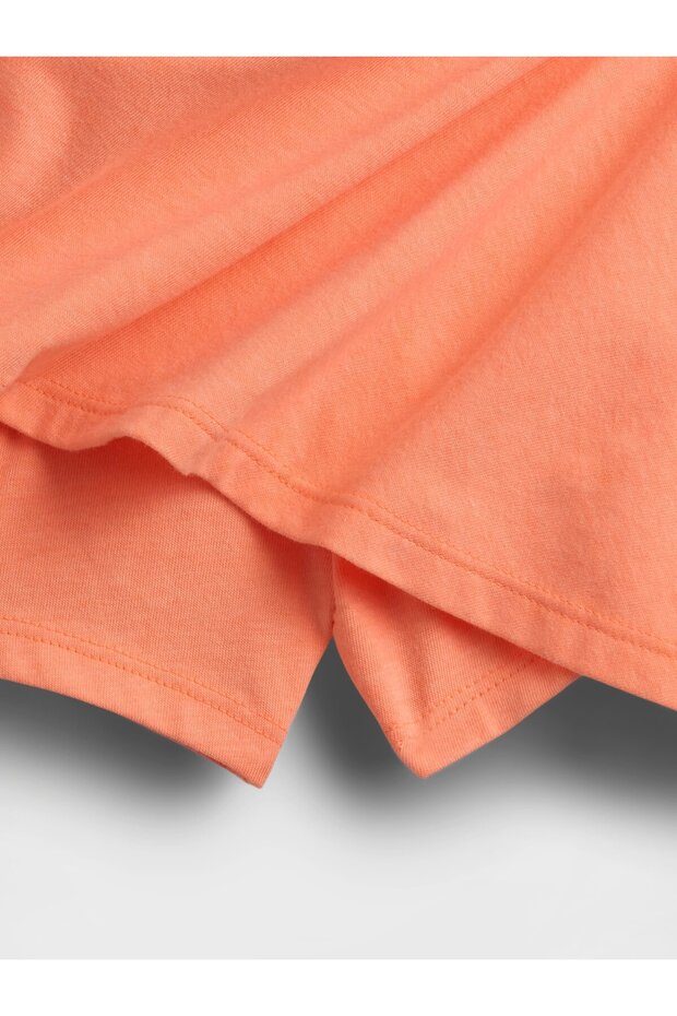 Kız Bebek Turuncu Örme Etek - 2