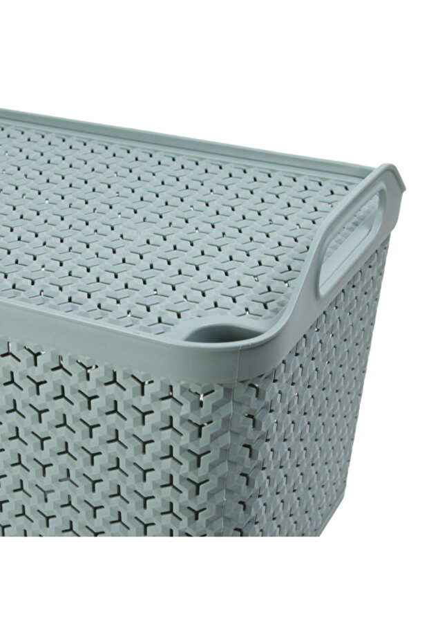 Urban Rectangular Store Basket with Lid Medium - 2
